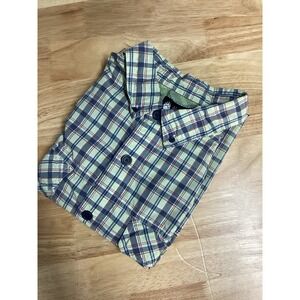 Men's Duluth Alaskan Hardgear Sock-eye Short Sleeve Vented Plaid Button Down XL